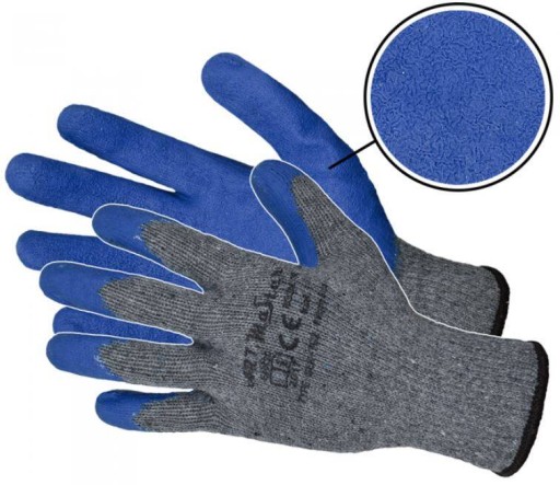 RWGRIP latexové ochranné rukavice, modré, veľkosť 8-M