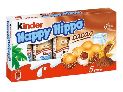 Kinder Happy Hippo kakao 5 ks
