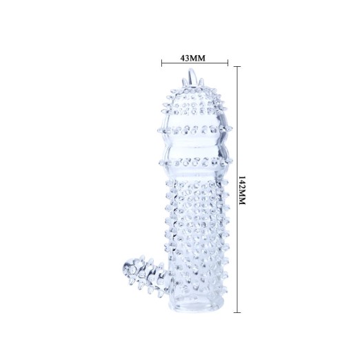 Super silikónový návlek, 14,2 cm, priehľadný