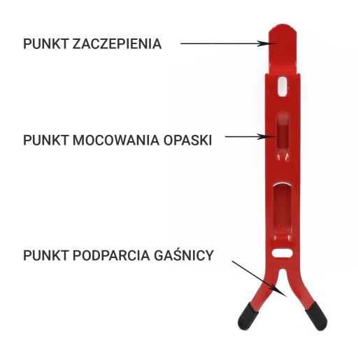 UNIVERZÁLNY VEŠIAK NA HASIACI PRÍSTROJ 4-12kg STABILNÉ fúzy.