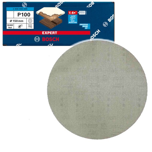 Brúsna sieťka na suchý zips 150mm GR.100 BOSCH EXPERT na brúsku GEX