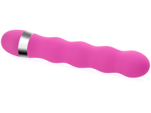 VÝKONNÝ VLNOVANÝ VIBRÁTOR, FIALOVÁ VAGINA ANUS PRE G BOD