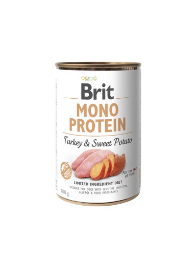 BRIT Mono Protein TURECKO & SLADKÉ ZEMIAKY 400 g