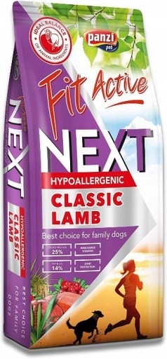 Fit Active Dog NEXT Hypoalergénna dospelá jahňacina a ryba Bezlepková vzorka 1 kg