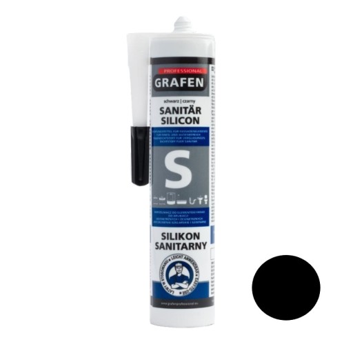 GRAFÉN SANITÁRNY SILIKÓN ČIERNY DO KÚPEĽNE WC 280ml