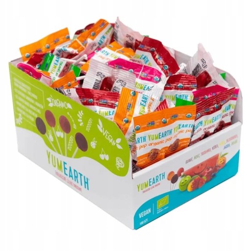Aliness YumEarth EKOLOGICKÉ OVOCNÉ LOLLY Mix príchutí 1 ks.