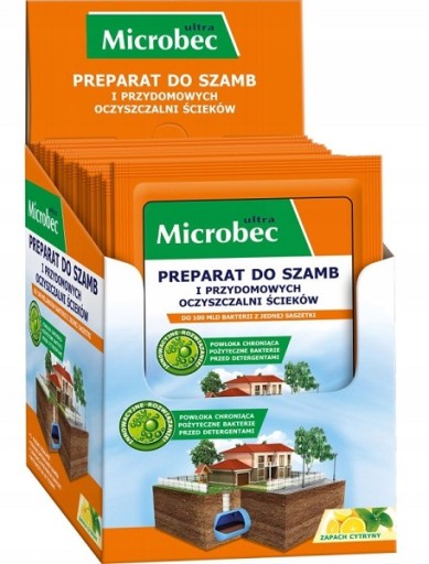 Microbec ULTRA prípravok na septik s citrónovou vôňou 25g