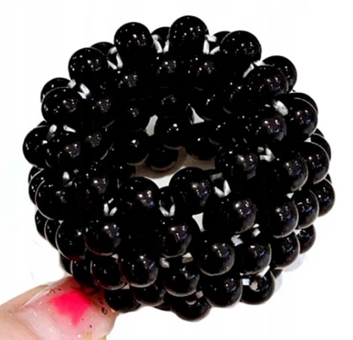 Elastická, široká perleťová gumička do drdolu