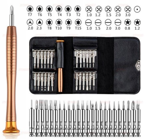SADA PRESNÝCH SKRUTKOVAČOV 25v1 TORX SKRUTKOVAČOV BITOV
