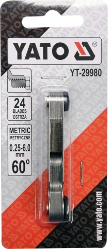 YATO YT-29980 HREBEŇOVÝ MERAČ PRE ZÁVITOMERY.
