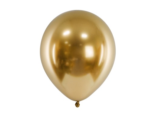 Balóny Communion Baptism Gold White Confetti 30 ks