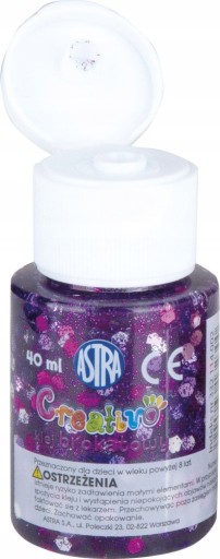 Glitrové lepidlo s konfetami 40 ml 1 kus ZÁRUKA