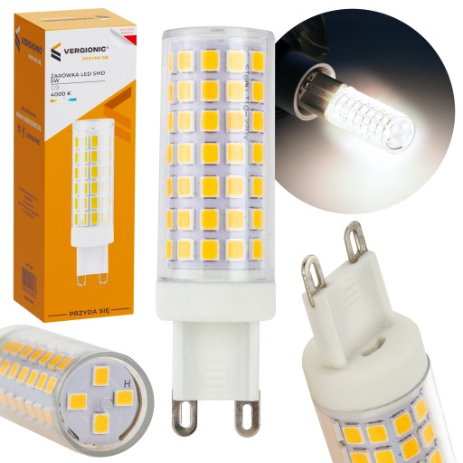 SMD G9 LED žiarovka 5W 4000K