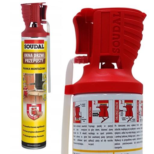SOUDAL montážna pena s aplikátorom GENIUS 770 ml
