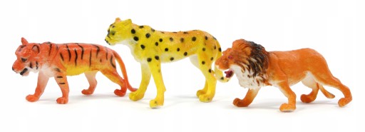 ZVIERATÁ POSTAVY DIVOKEJ zoo safari ŽIRAFA LEV SLON