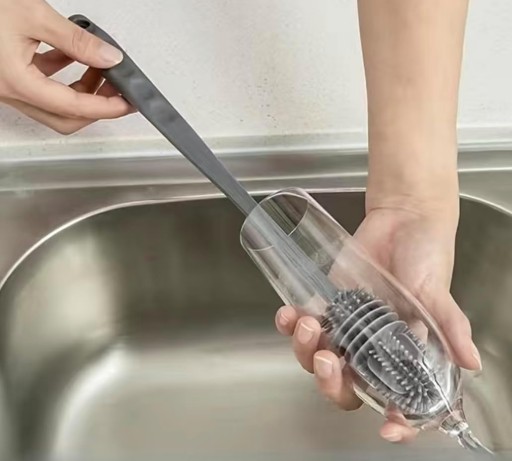 SILIKÓNOVÁ FĽAŠA UMÝVACIA KEFKA umývačka čistič GLASSES BRUSH