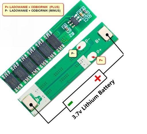 1S BMS 3,7V 15A Li-ion 18650 MIKRO ROZMERY