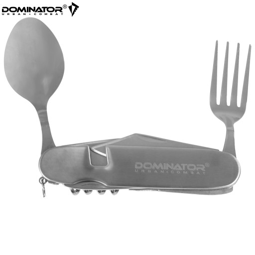 Vreckový nôž Tourist Essentials DOMINATOR 6v1 príborový nôž lyžička vidlička