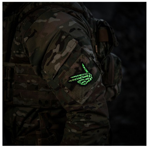 VELCRO GESTURE PATCH PISTCH PISTCH PISTCH GUN STREĽOVAČ NA SKELET M-TAC VÝŠIVKY FLUORESCENT