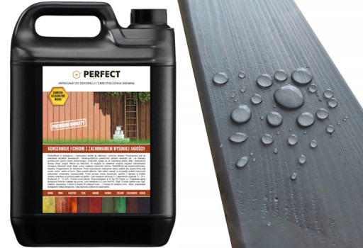 PERFECT WOOD tónovacia impregnácia dreva 1 L SIVÁ 12 m2