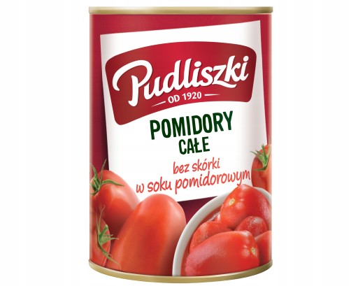 Pudliszki Celé paradajky v paradajkovej šťave 400g