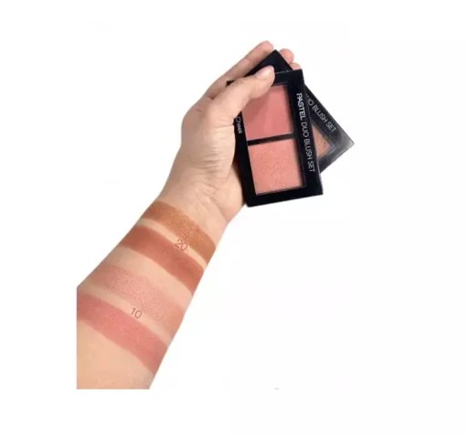 Paletka na lícenky PASTEL DUO Sada líceniek č. 1 - líčka na líčka 1 ks.