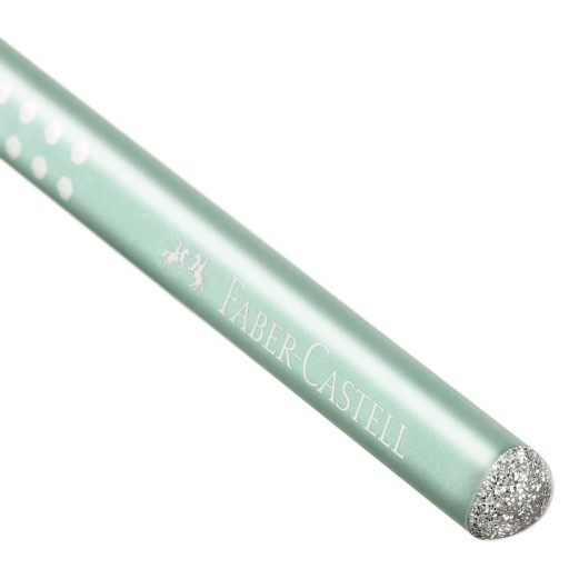 Trojhranná ceruzka Sparkle Faber-Castell - mätová