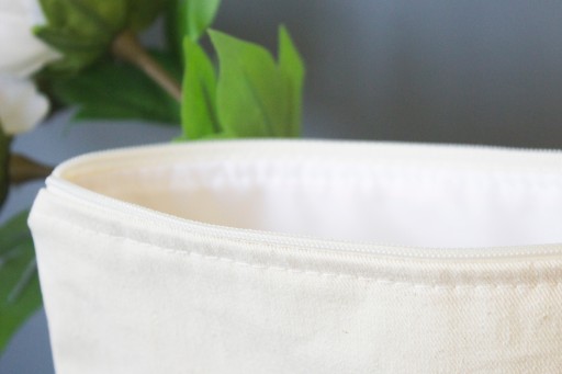 EKO bavlnená cestovná kozmetická taštička 25x16cm 220g s vrecúškom na zips