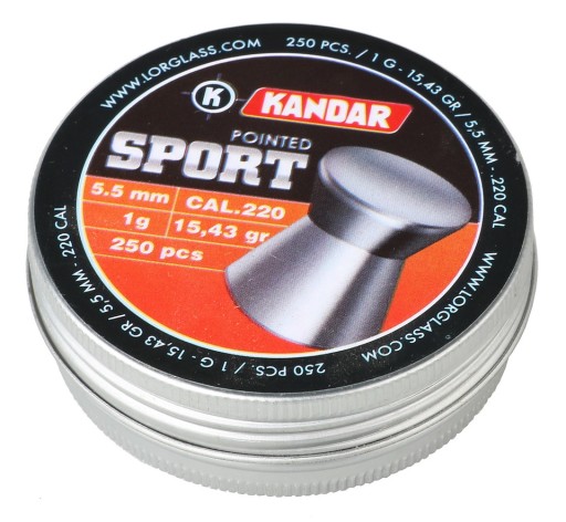 SHOT Kandar Pointed SPORT 5,5 mm FLAT 250ks 5,5S