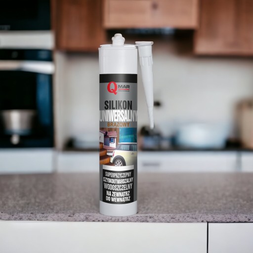 HNEDÝ UNIVERZÁLNY KONŠTRUKČNÝ SILIKÓN vodeodolný fungicídny 300 ml QMAR