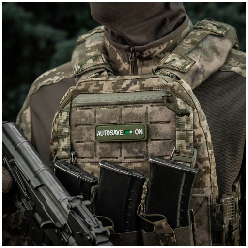 Nášivka Autosave PVC Olive M-Tac emblém