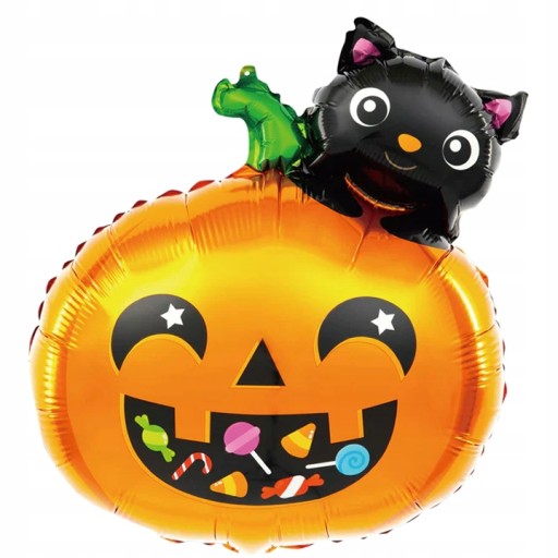 Halloweenske BALÓNKY Dekorácie Balóniky Tekvicové Pavúky - 10 ks