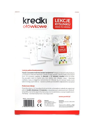 Sada pasteliek CB8-12 + LEKCIE KRESLENIA