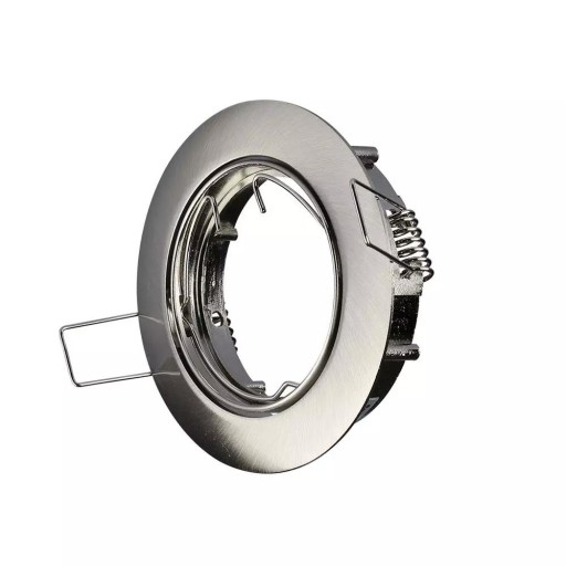 V-TAC očko GU10 okrúhle pohyblivé saténové VT-779-SN-RD