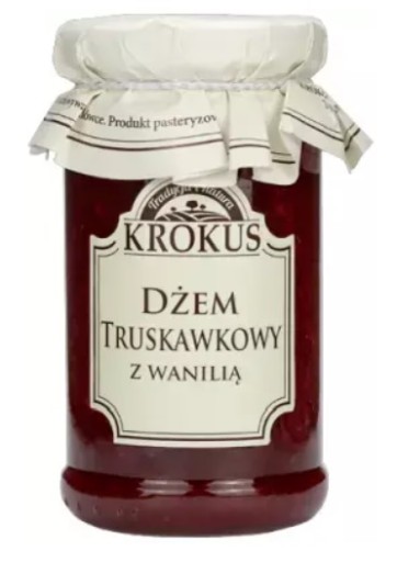Jahodový džem s vanilkou, nízkym obsahom cukru, bez lepku 235 g