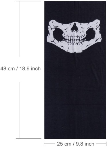 SKULL BANDANA BANDAMA ŠATKA BACLAVA MUVALA
