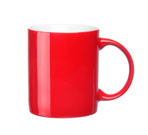 ČERVENÝ hrnček keramika 300ml, KÁVA, ČAJ