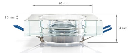 SET PEVNÝCH SKLENÝCH HALOGÉNOVÝCH SVIETIDIEL + 6W LED ŽIAROVKA + GU10 4500K