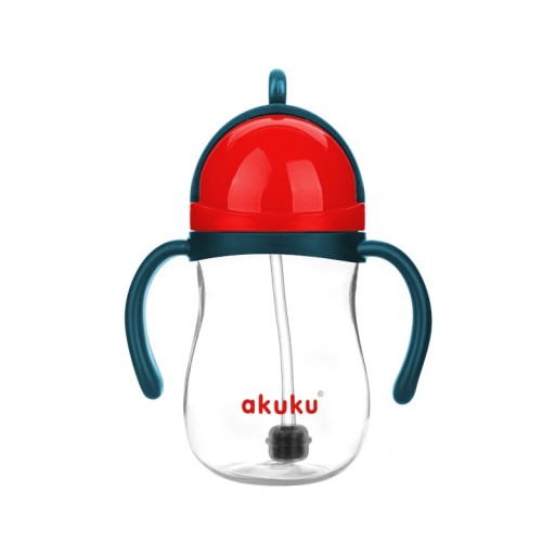 AKUKU FĽAŠA SO SLAMOKOU A VÁŽKOU MODRÁ/ČERVENÁ A0164