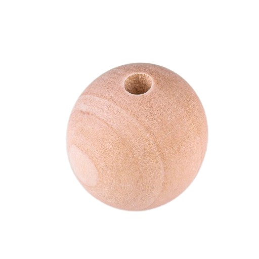Drevený lapač loptičiek makramé 3cm 6ks 3068