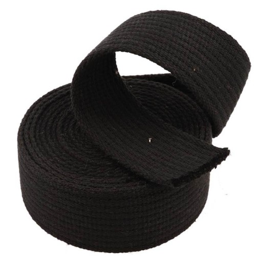 Popruh 40mm Bavlna, farba: čierna