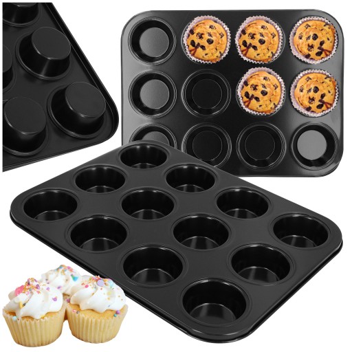 FORMA NA MUFFINY, formy na pečenie, plech na muffiny, 12x plech na muffiny