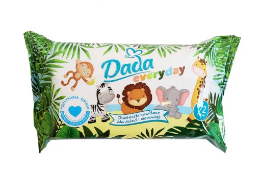 DADA KAŽDODENNÉ VLHČENÉ Utierky 72 KS
