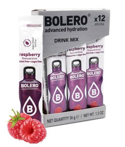 BOLERO ZERO cukrový nápoj s príchuťou maliny