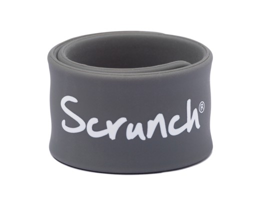 Informačný náramok Scrunch – tmavosivý