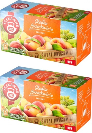 Ovocný čaj Teekanne sladká broskyňa x2
