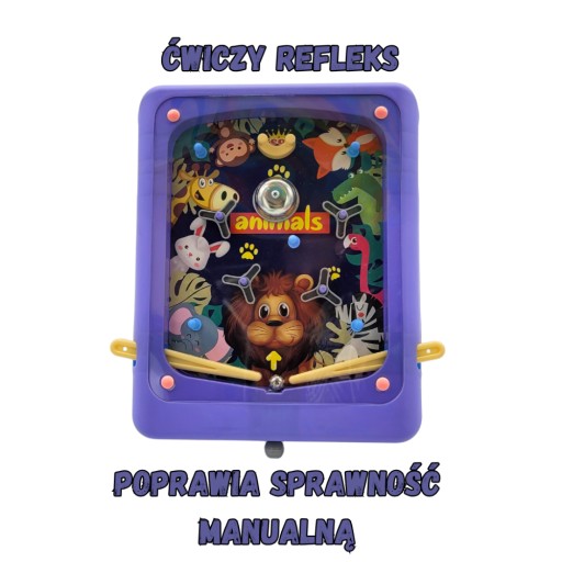 ZRUČNOSTNÁ HRA PINBALL fialová FLIPPER