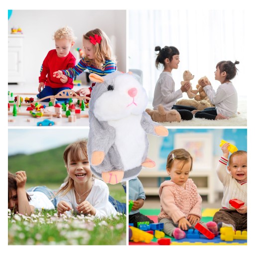 OPAKUJÚCA SA HRAČKA ŠKRČKA pre deti, hovoriaci plyš, maskot klebetníka