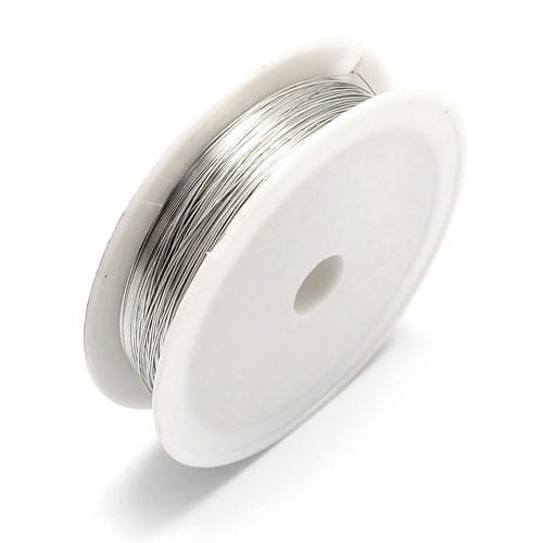 DJ46 Oceľový šperkový drôt 0,3mm 20m - Strieborný