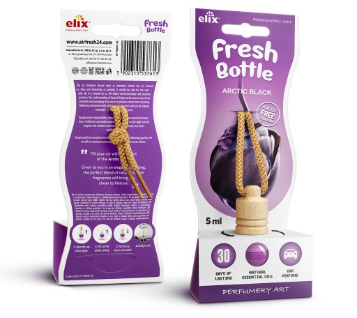 Vôňa do auta ELIX Black 5 ml Vôňa do auta vo fľaštičke